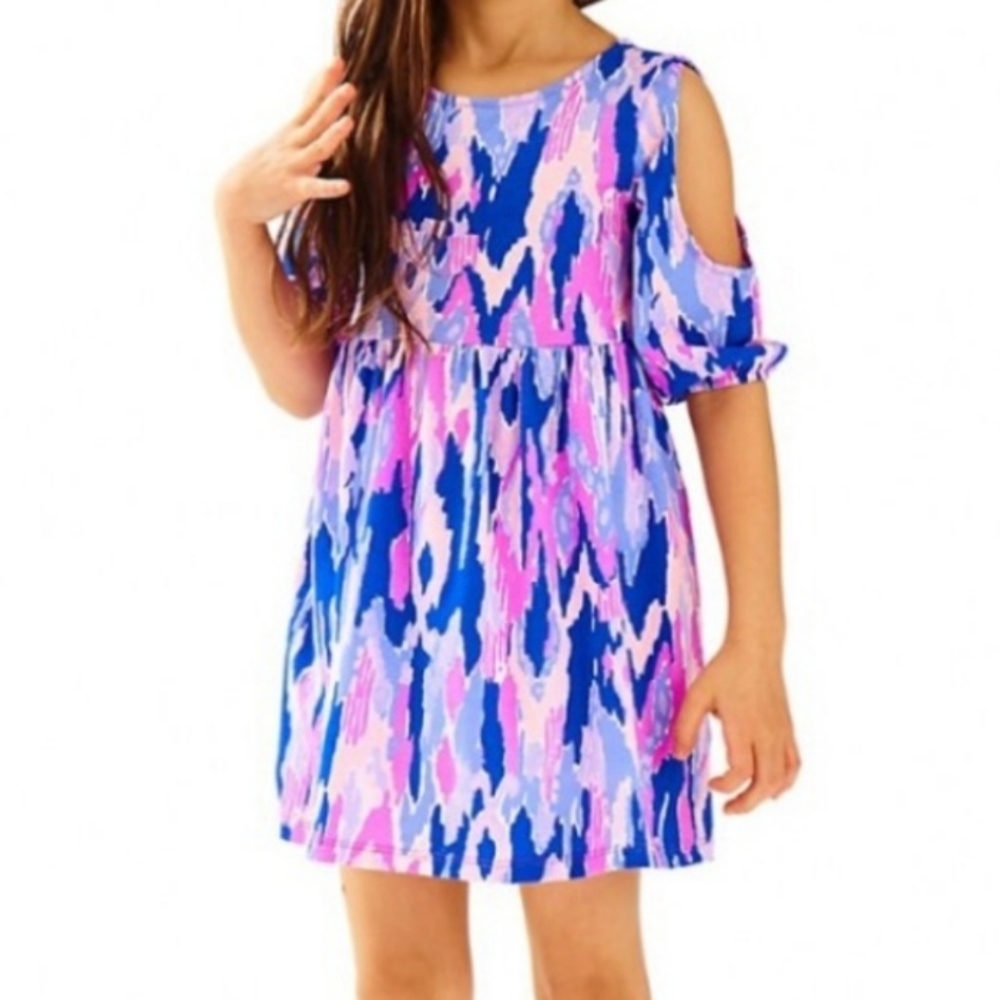 Lilly Pulitzer Kids Dress in Pink and Blue